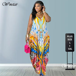 Print Loose Draped Pocket Dress